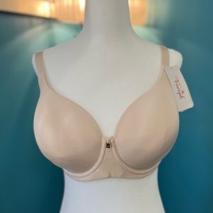 NWT Triumph 36G soft cup full coverage T-Shirt Bra - pinky/beige colour